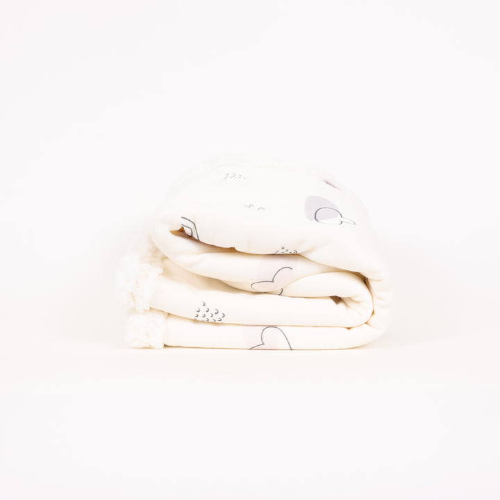 שמיכת פוטר ופרווה דו-צדדית לעריסה Little dreams