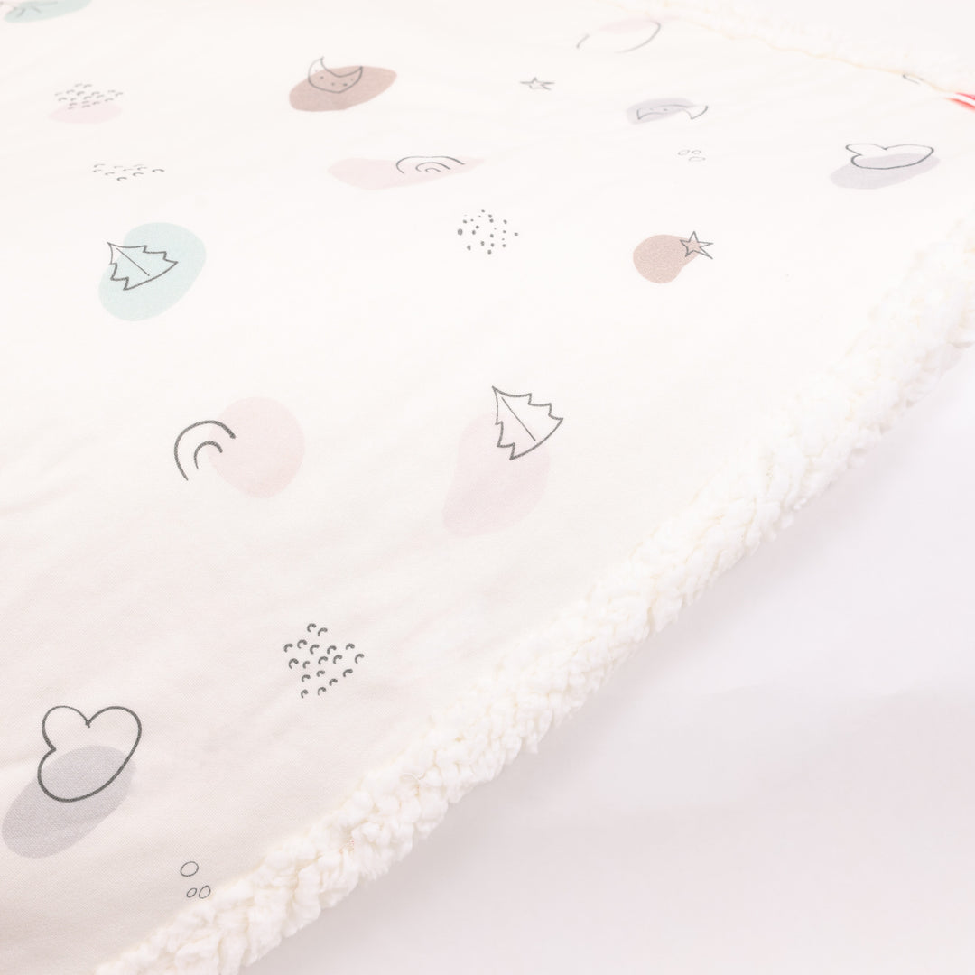 שמיכת פוטר ופרווה דו-צדדית לעריסה Little dreams