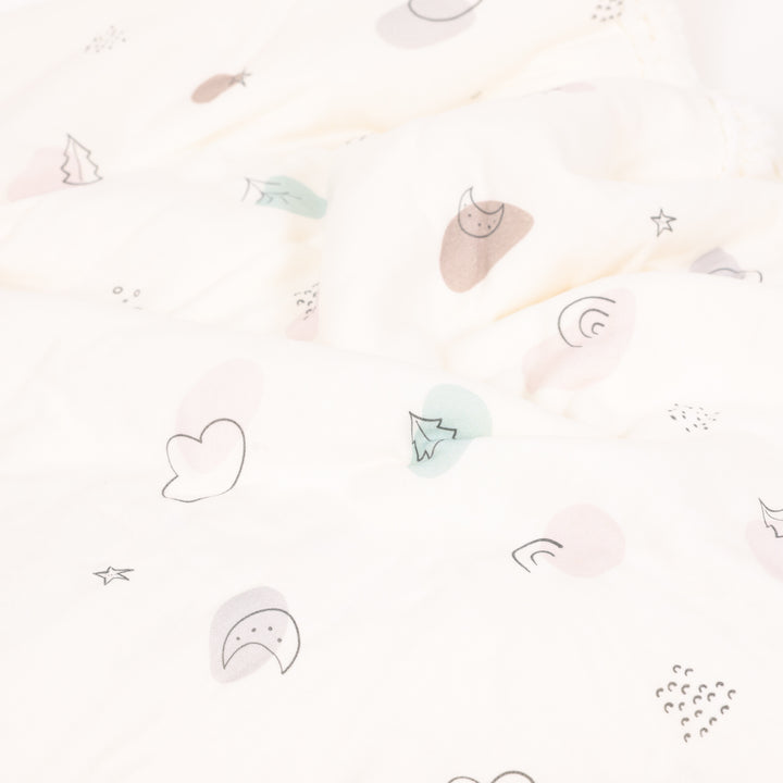 שמיכת פוטר ופרווה דו-צדדית לעריסה Little dreams