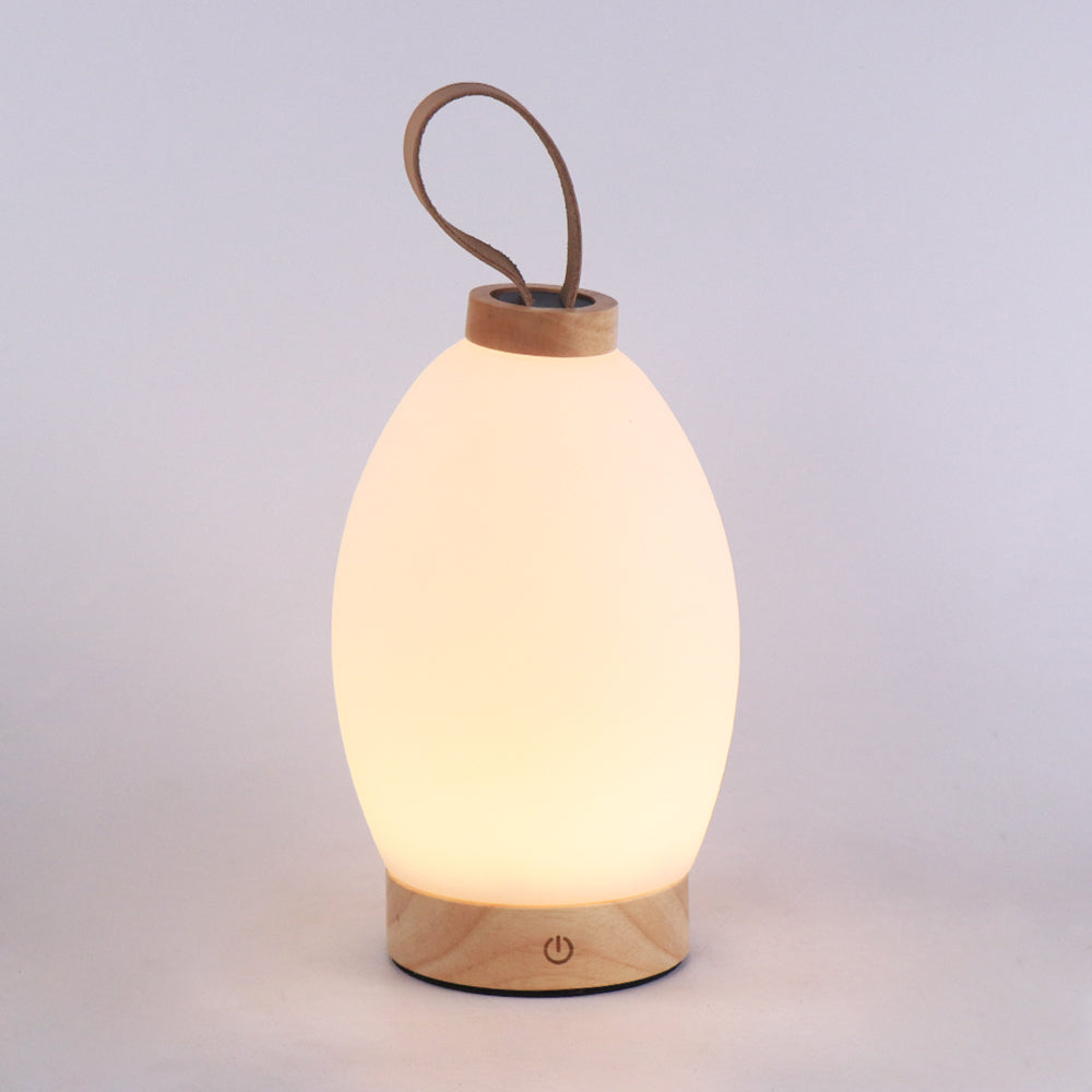 מנורת לילה  ניידת LED מעץ