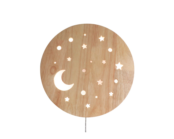 מנורת קיר LED  מעץ