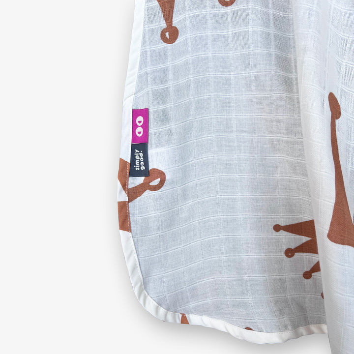 סינר הנקה טטרה כתרים חום -