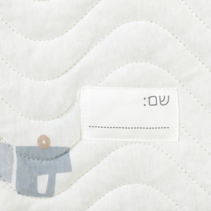 סט מצעים לגן בהדפס רכבי עבודה