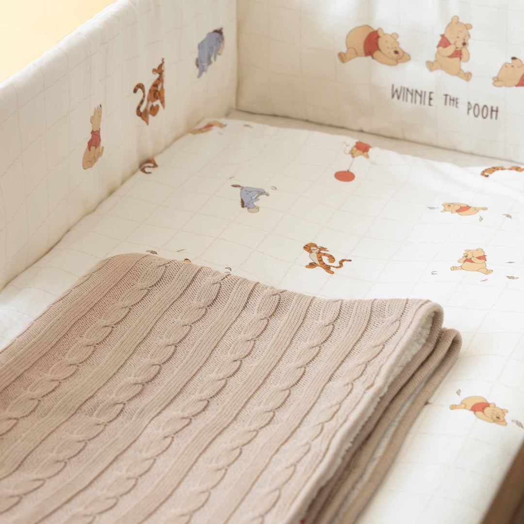 סט מצעים למיטה פו הדב