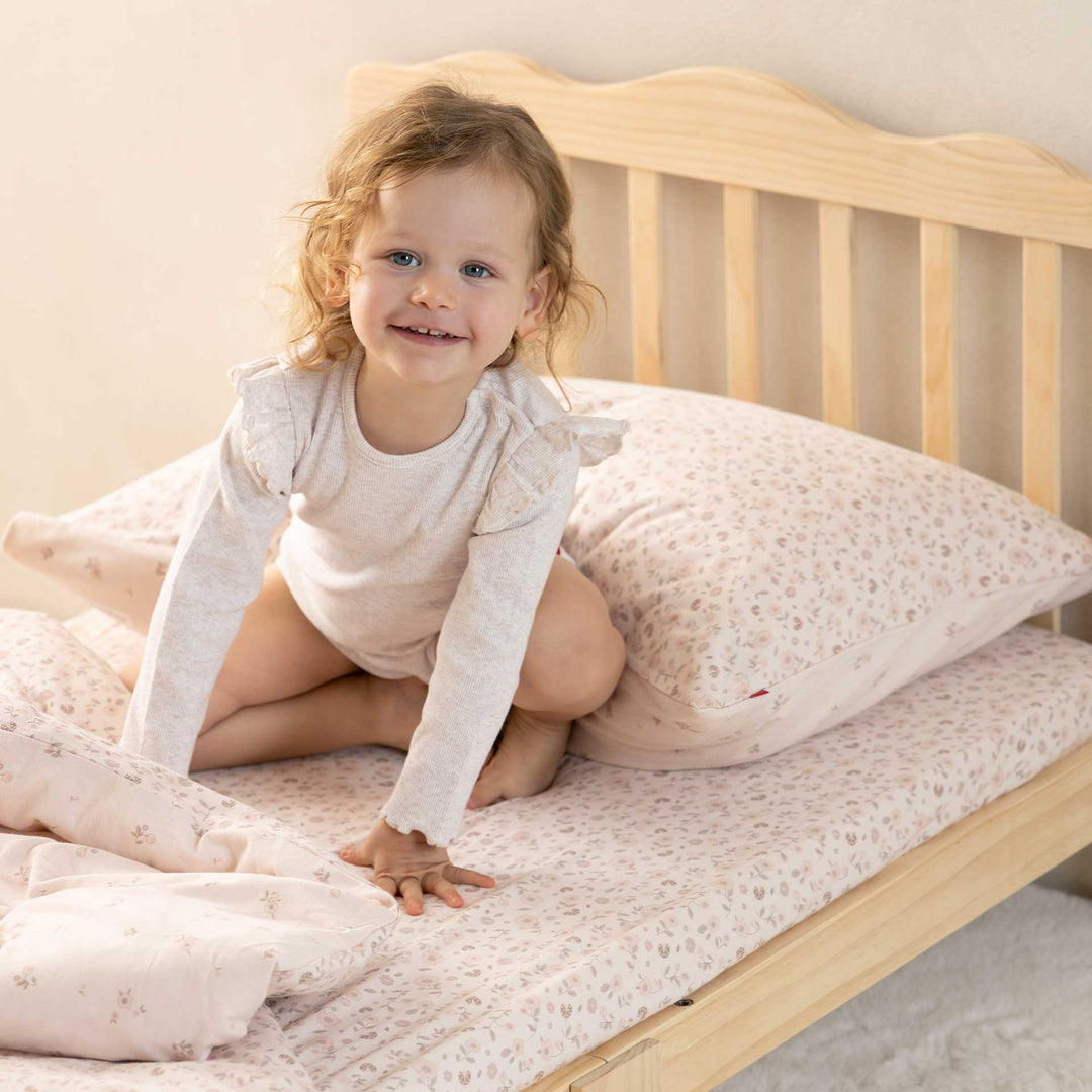 סדין למיטת תינוק פרחים