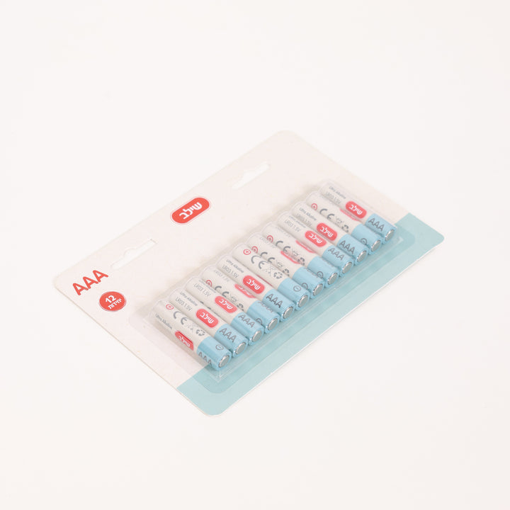סוללות 12AAA אלקליין אולטרה- שילב
