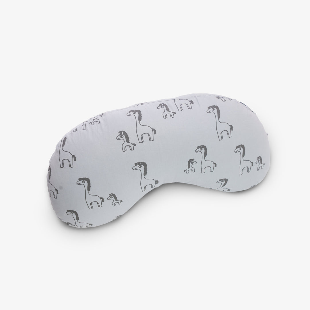 כרית הנקה קומפקט זברה אפור על תכלת