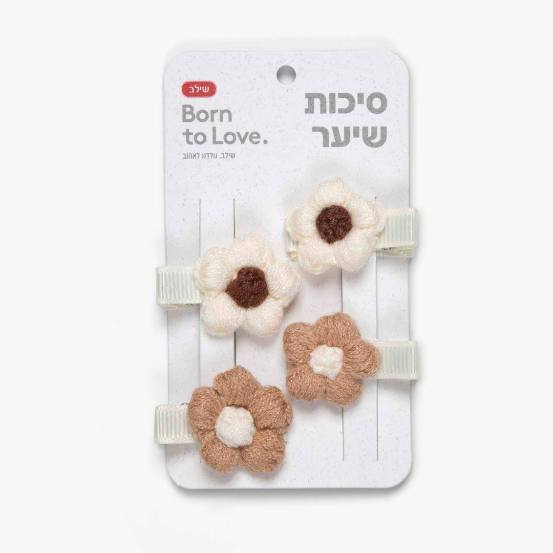 זוג סיכות םרחים לשיער