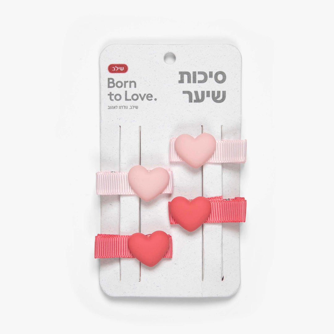 סיכות שיער לבבות