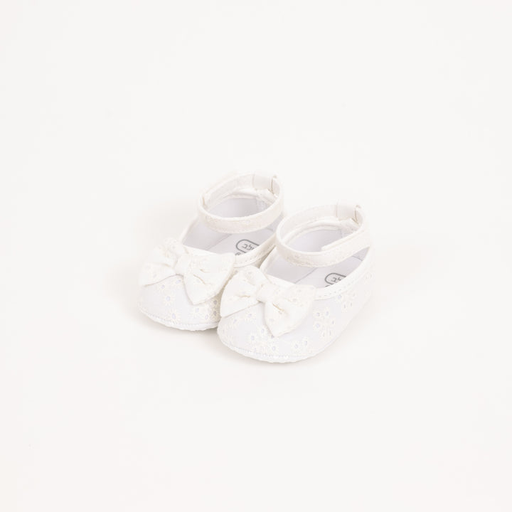 נעלי בובה תחרה לבנות