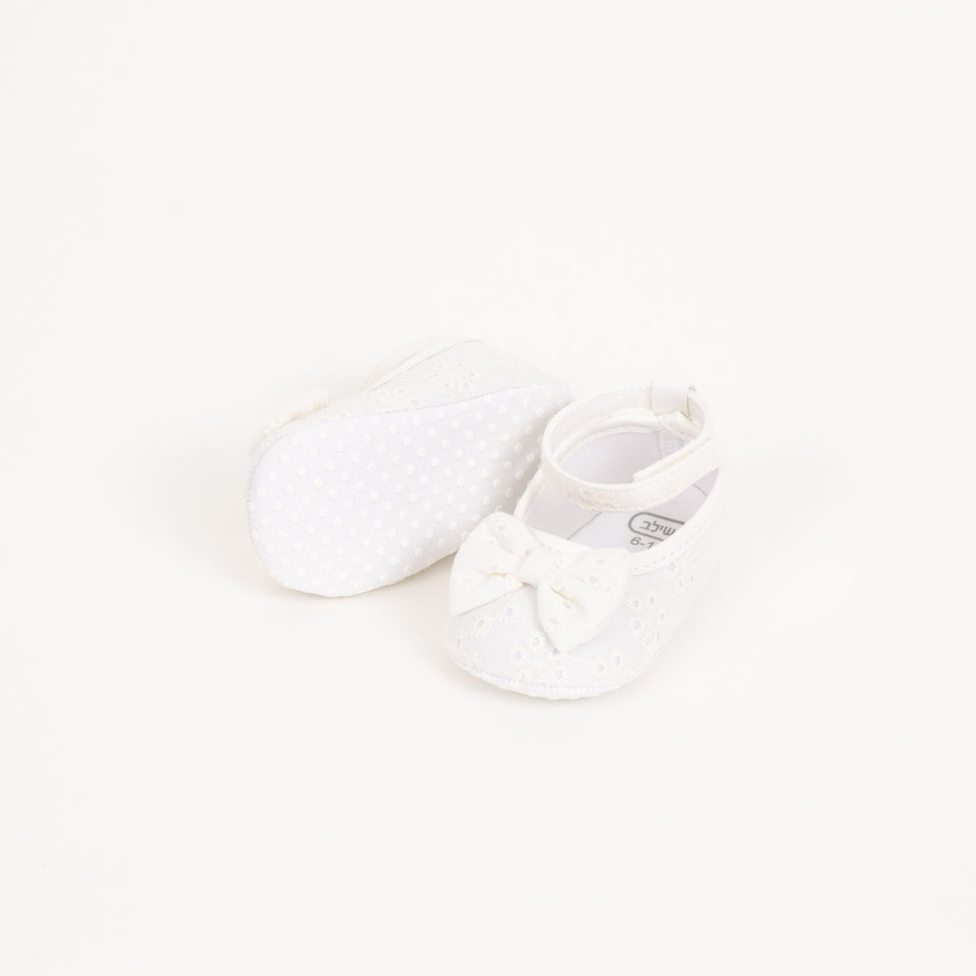 נעלי בובה תחרה לבנות