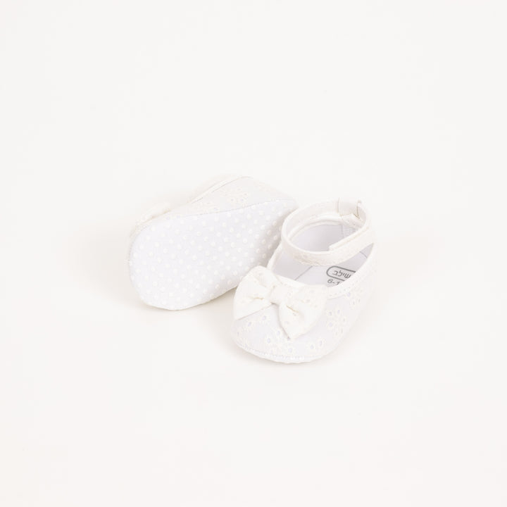 נעלי בובה תחרה לבנות