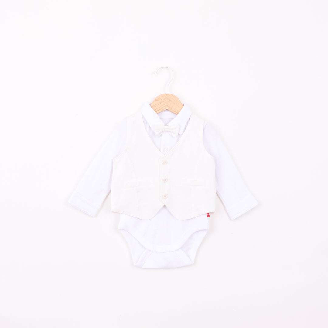 סט חגיגי לברית בגוון שמנת