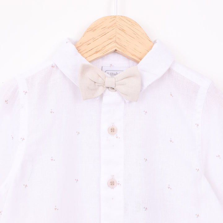 סט אוברול ובגד גוף חום קאמל