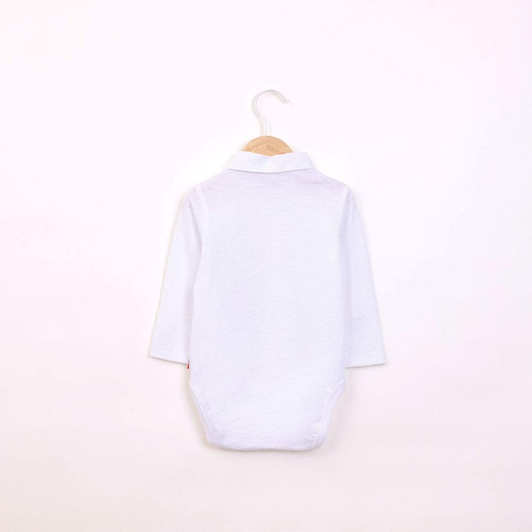 בגד גוף לבן מחוייט