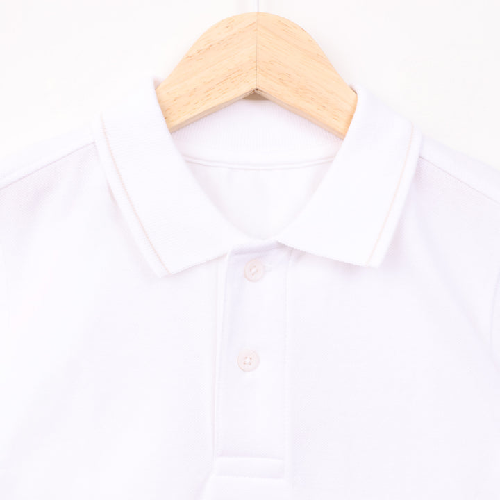 חולצת פולו לבנה