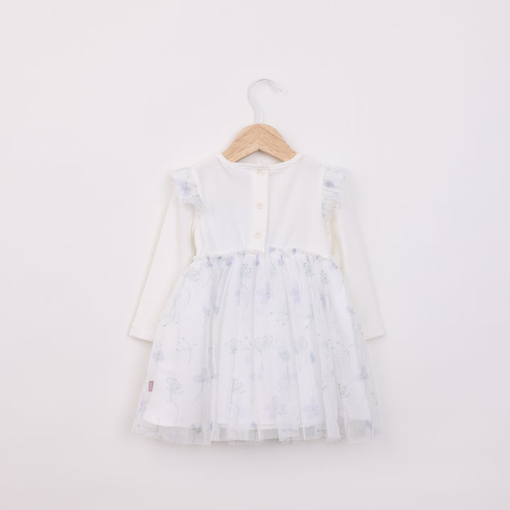 שמלת תינוקות חגיגית בהדפס פרחים