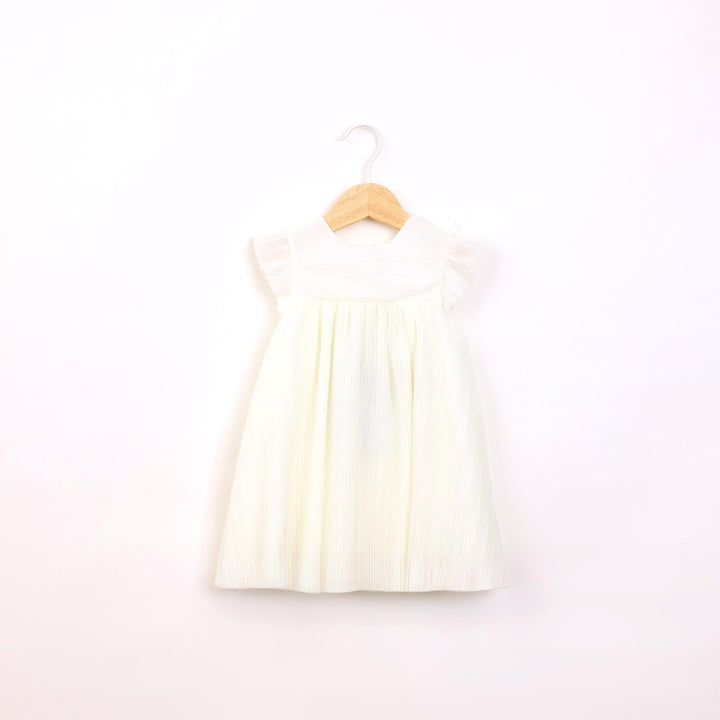 שמלה חגיגית קלאסית בגוון שמנת