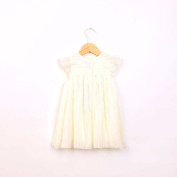 שמלה חגיגית קלאסית בגוון שמנת