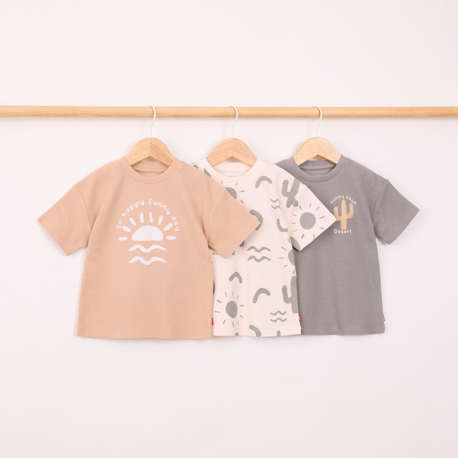 מארז 3 חולצות בהדפס מדברי