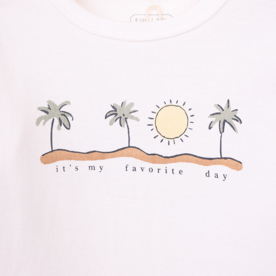 בגד גוף בגוון שמנת It's My Favorite Day