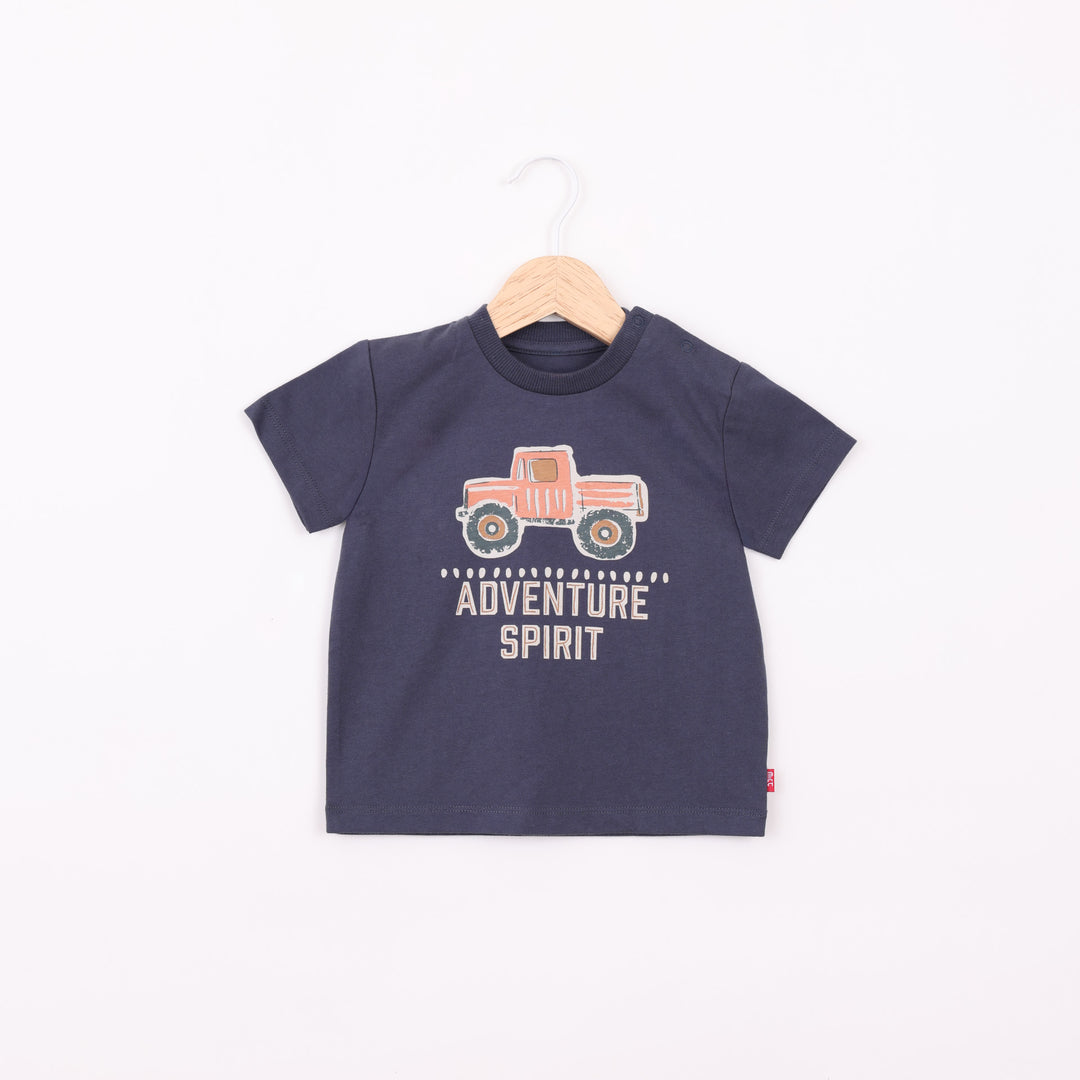 חולצה קצרה בגוון נייבי Adventure Spirit