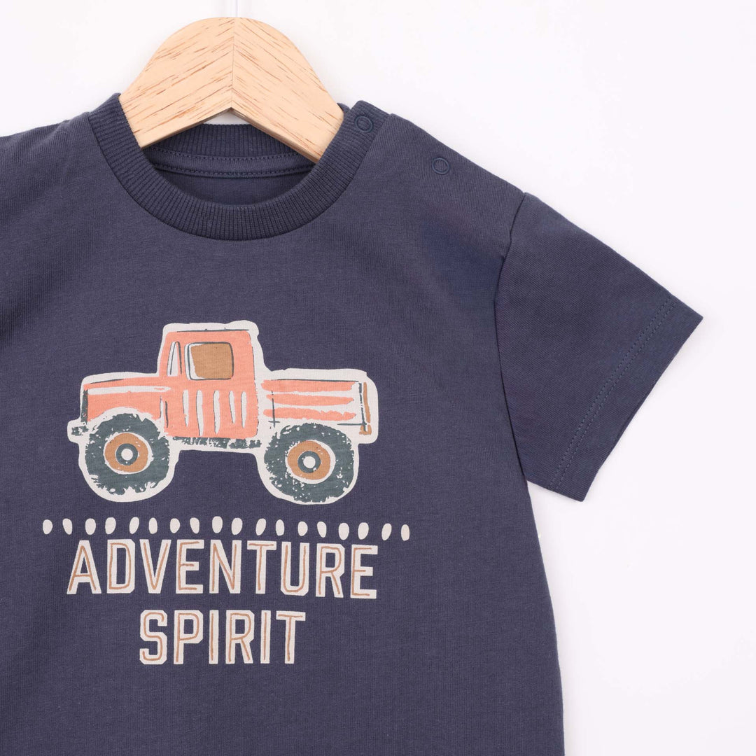 חולצה קצרה בגוון נייבי Adventure Spirit