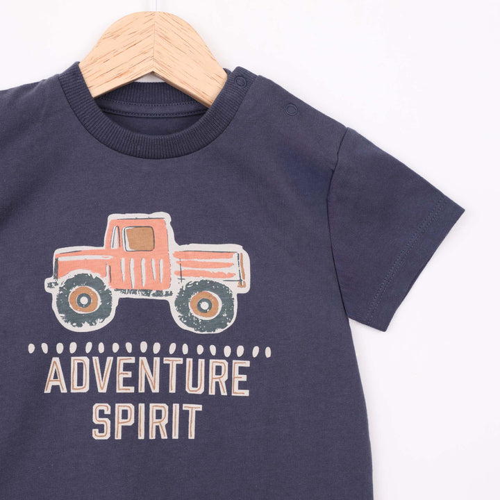 חולצה קצרה בגוון נייבי Adventure Spirit