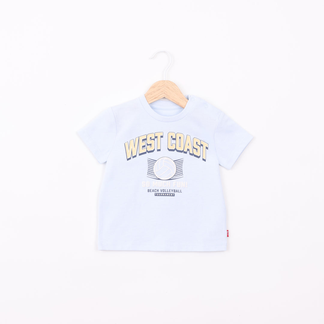 חולצה קצרה בגוון תכלת West Coast