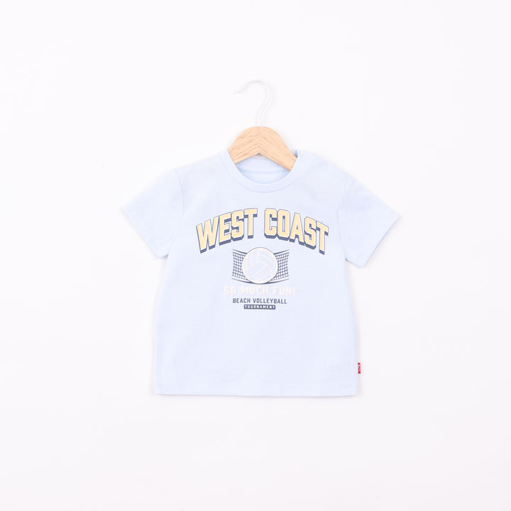 חולצה קצרה בגוון תכלת West Coast