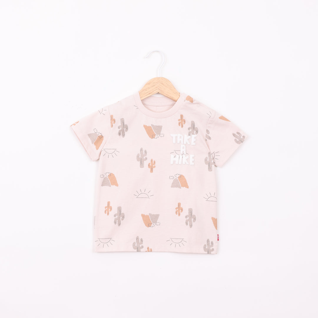 חולצה קצרה בגוון אבן Take A Hike