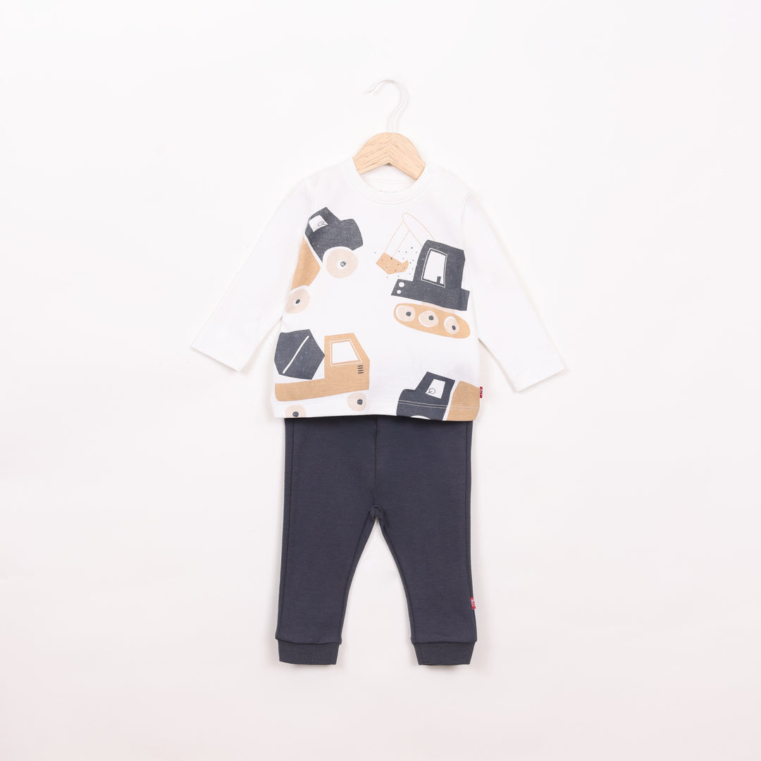 חליפת בנים מעבר בהדפס כלי עבודה