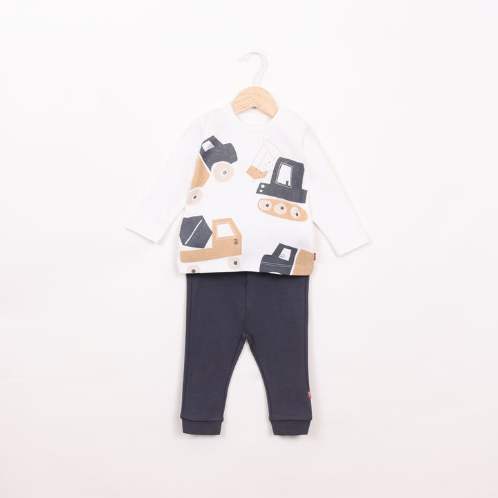 חליפת בנים מעבר בהדפס כלי עבודה