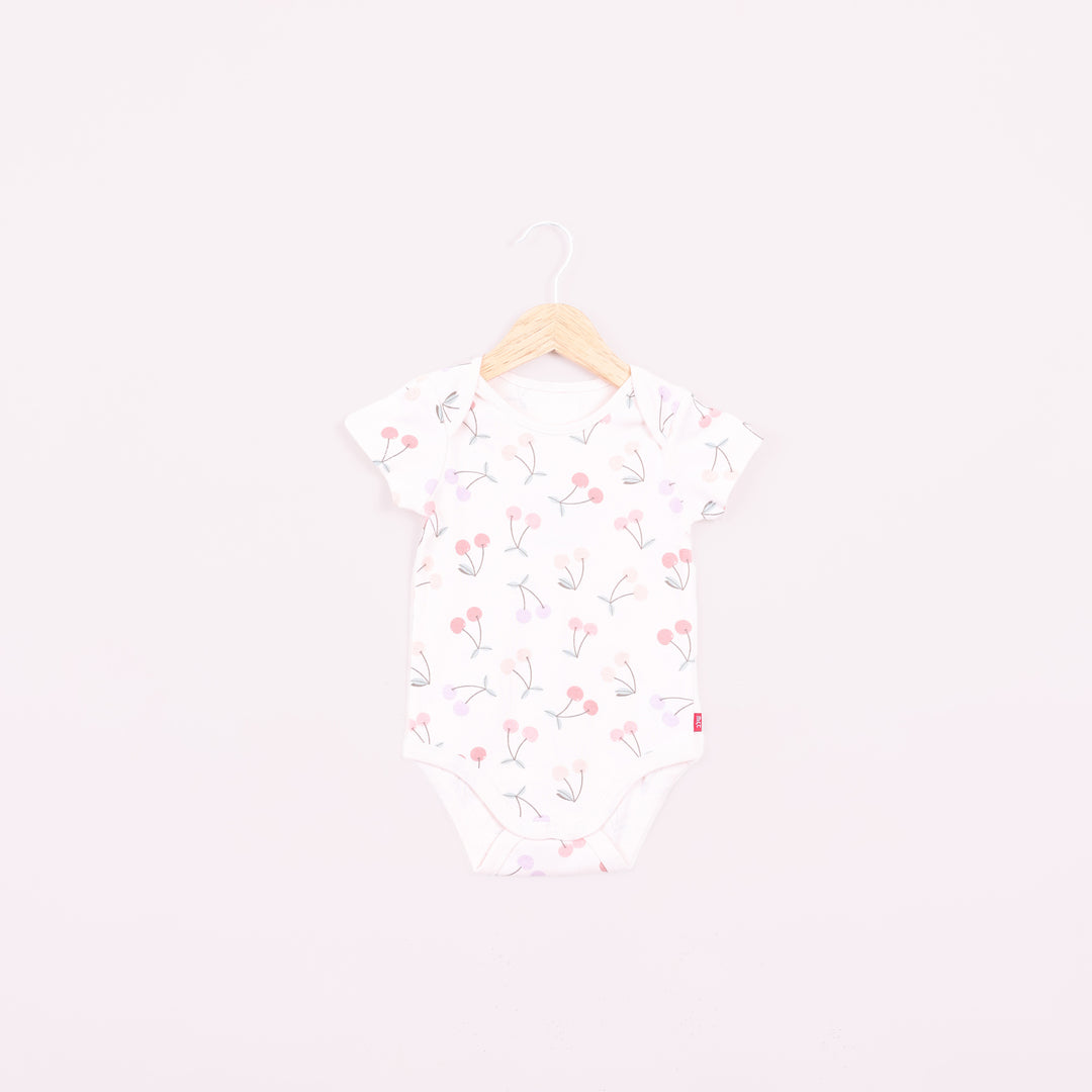 בגד גוף בהדפס דובדבנים