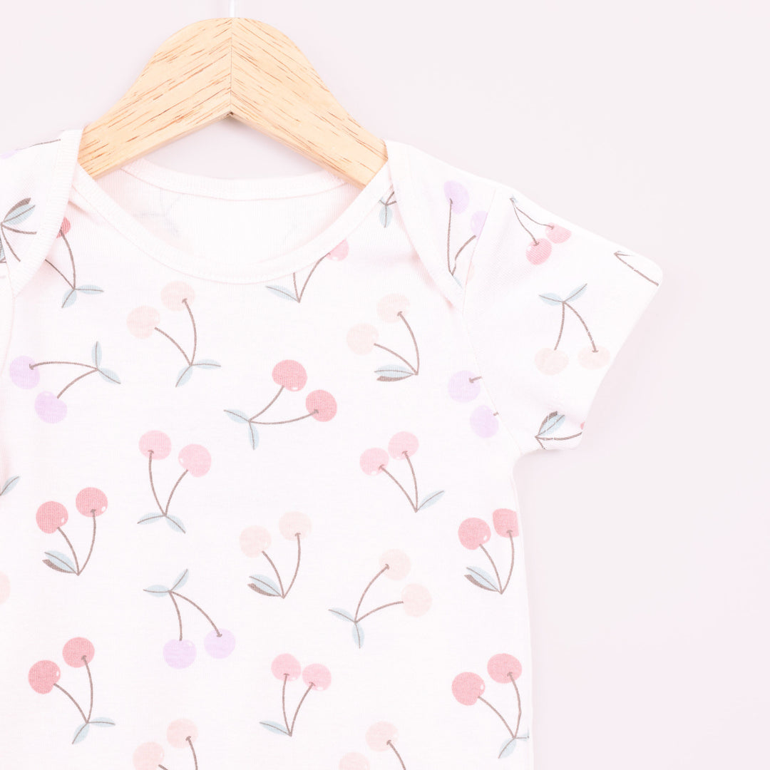 בגד גוף בהדפס דובדבנים