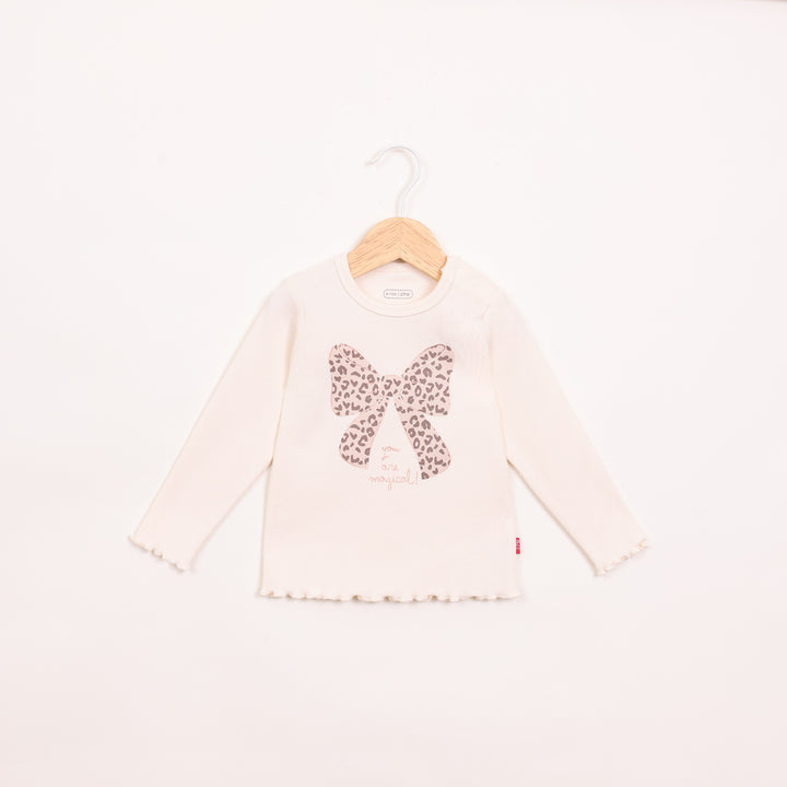 חליפת טייץ וטוניקה בהדפס פפיון מנומר