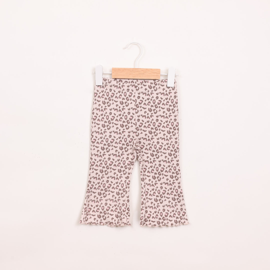 חליפת טייץ וטוניקה בהדפס פפיון מנומר