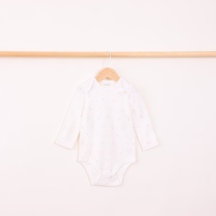 חמישיית בגדי גוף בשמנת וורוד