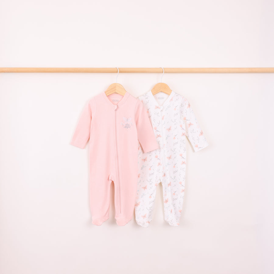 זוג אוברולים פרפרים