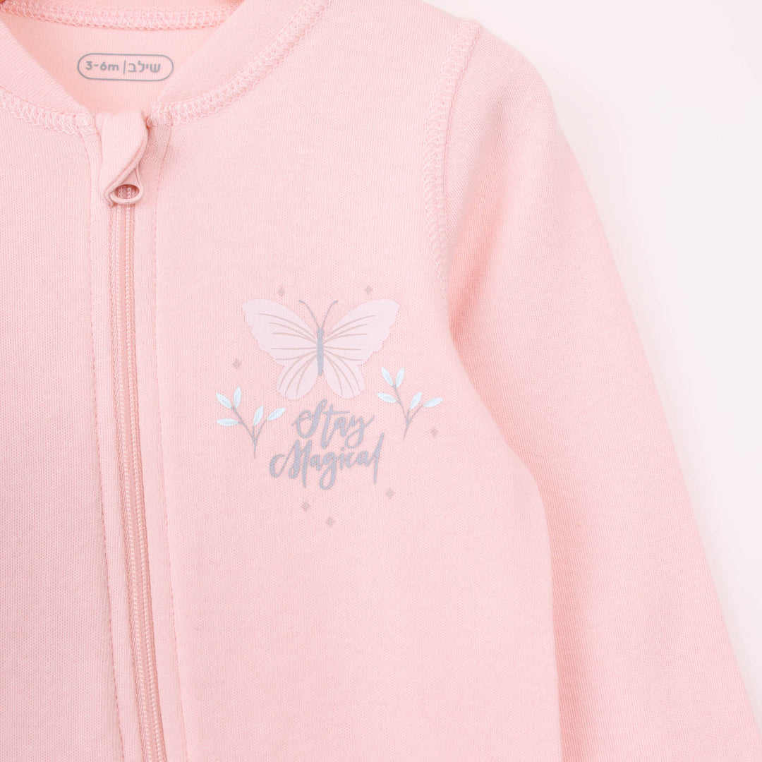 זוג אוברולים פרפרים