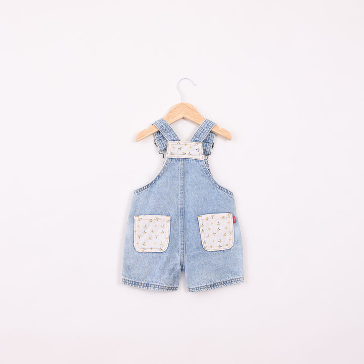 אוברול ג'ינס פרחוני