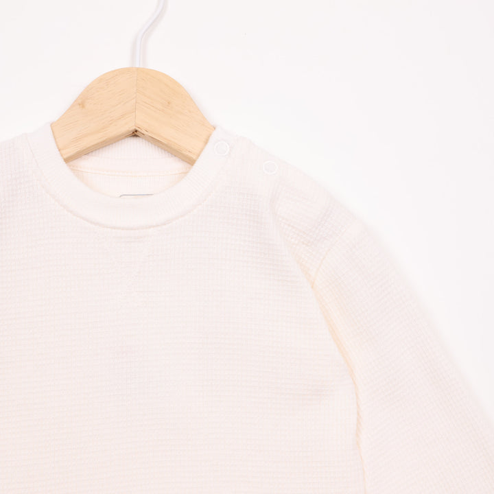 חולצה ארוכה בצבע שמנת