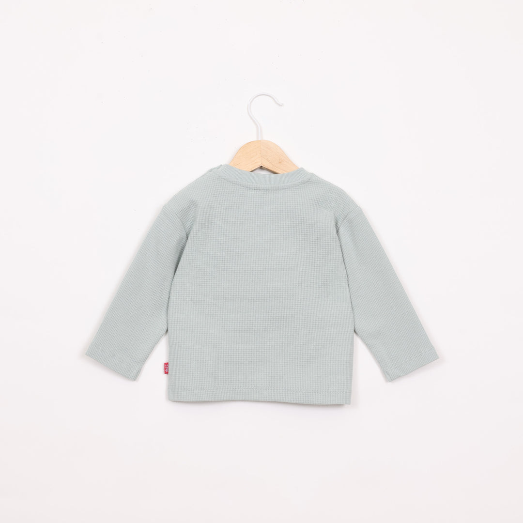 חולצה ארוכה בצבע ירוק