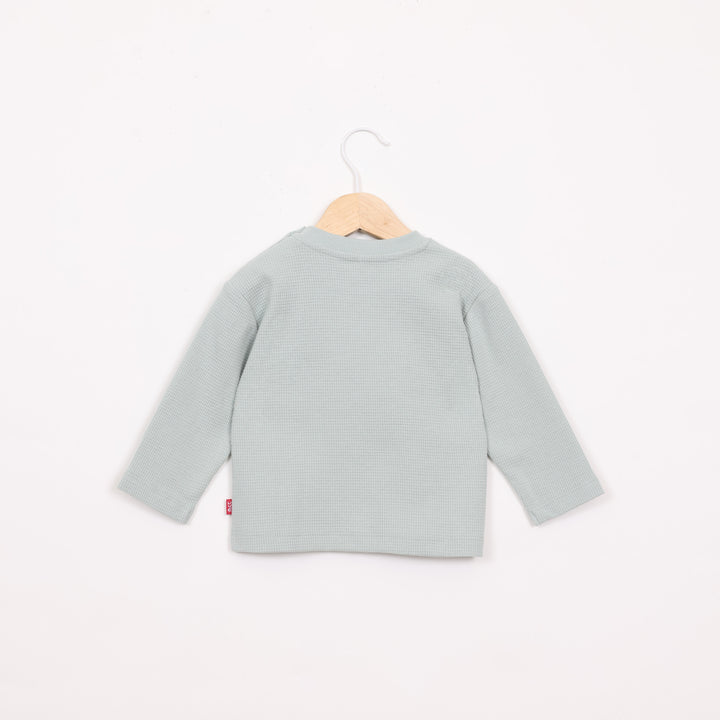 חולצה ארוכה בצבע ירוק