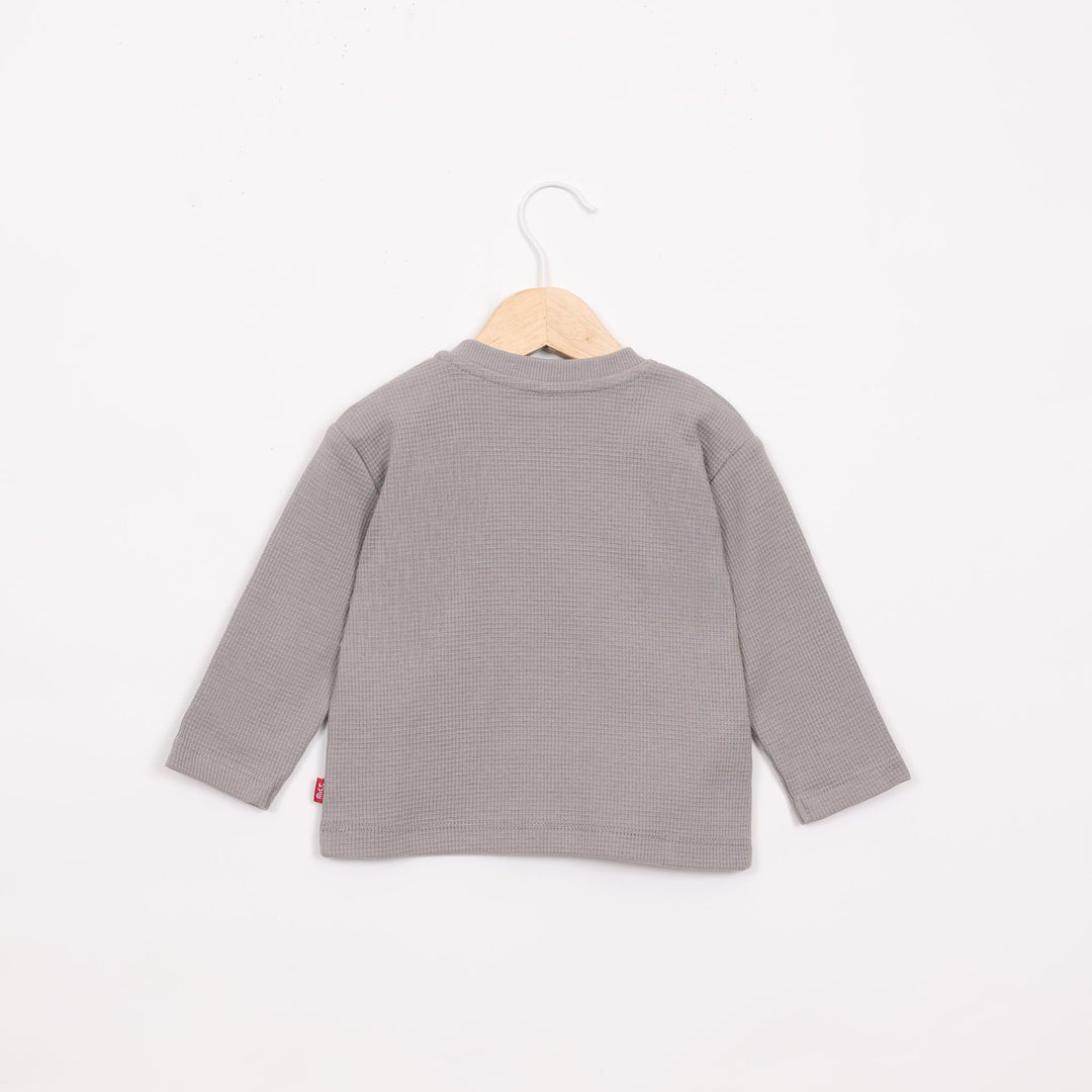 חולצה ארוכה בצבע חום