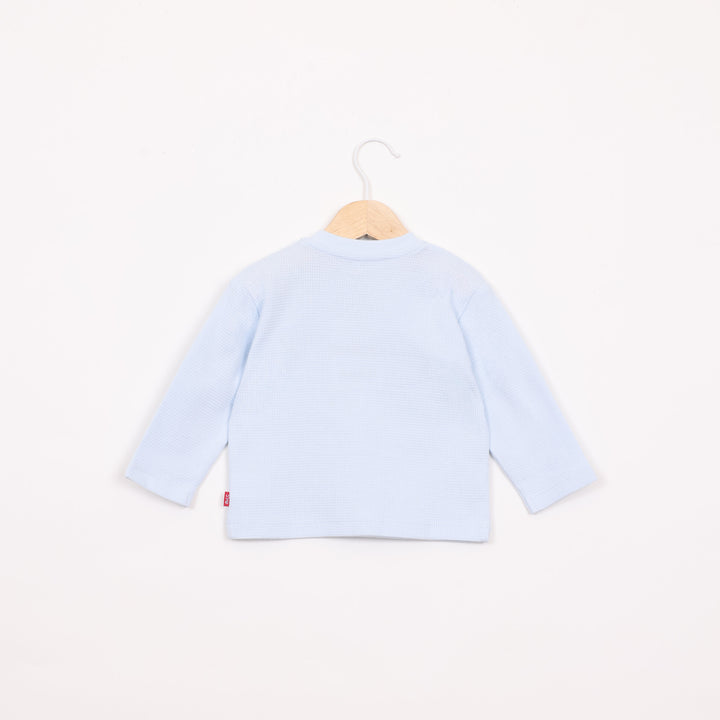 חולצה ארוכה בצבע תכלת