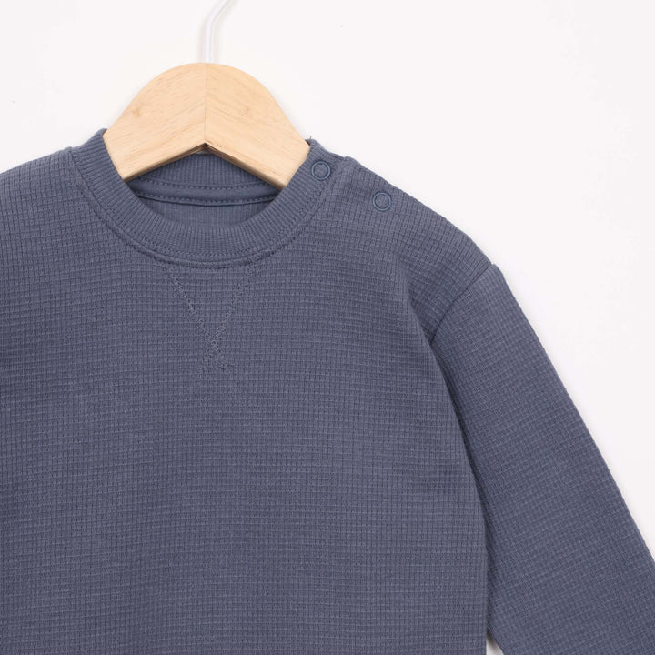 חולצה ארוכה בצבע כחול כהה