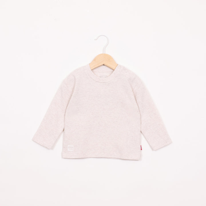 חולצה ארוכה בצבע קרם