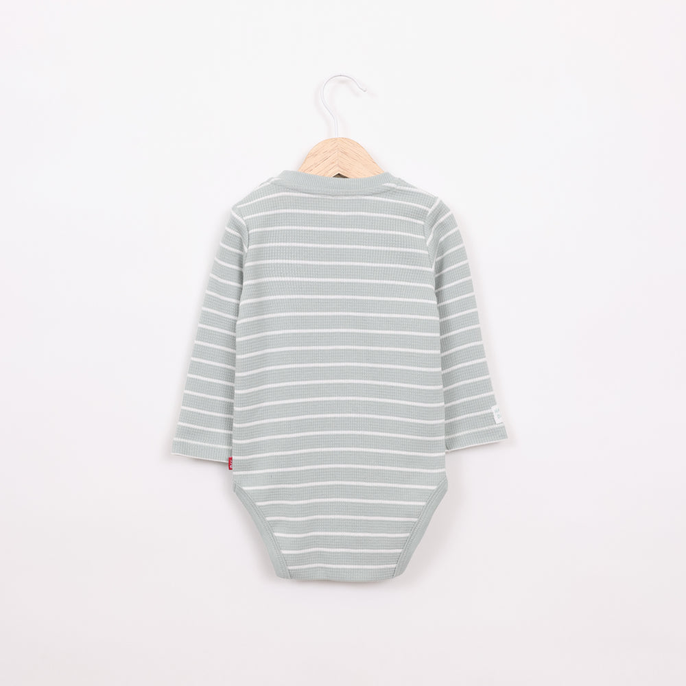 בגד גוף שרוול ארוך בצבע ירוק