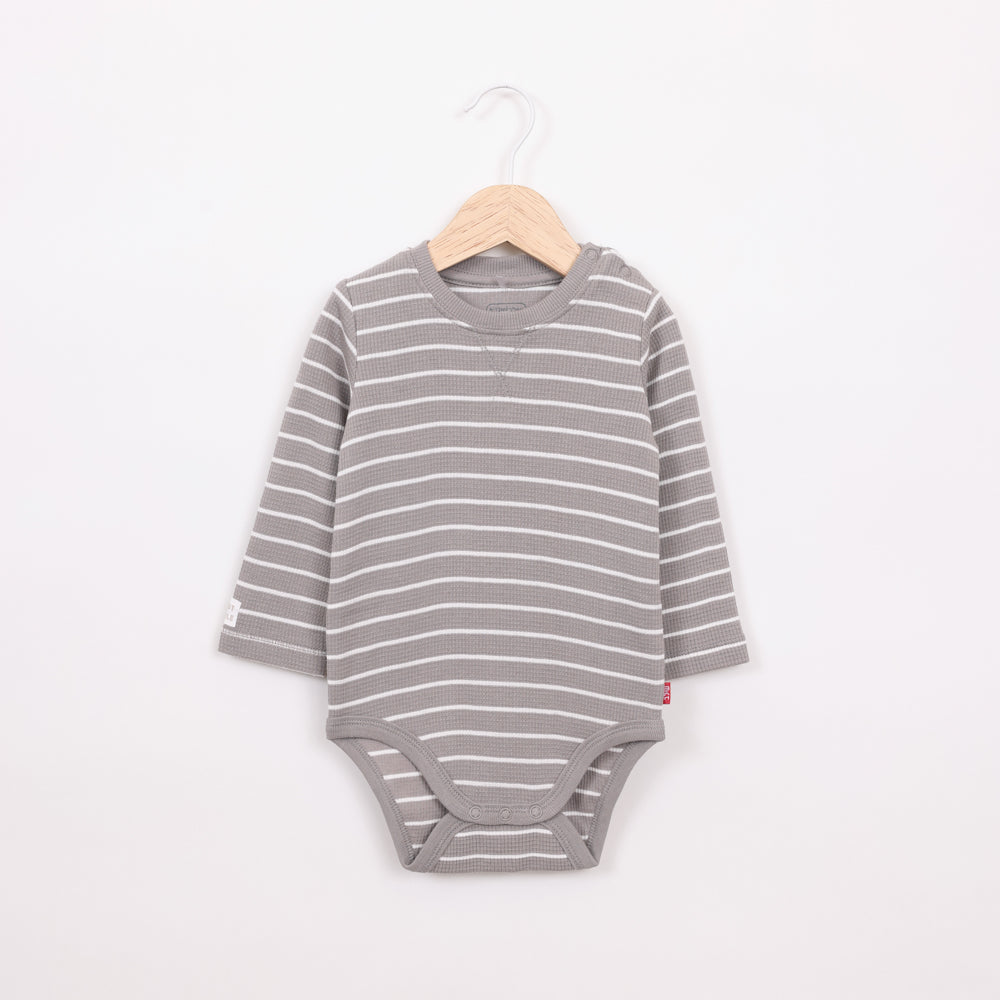 בגד גוף שרוול ארוך בצבע חום